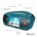 Aiwa Portable Boombox, Crystal Clear Sound with 3W x 2 Speakers and Bass Function, Featuring a 7