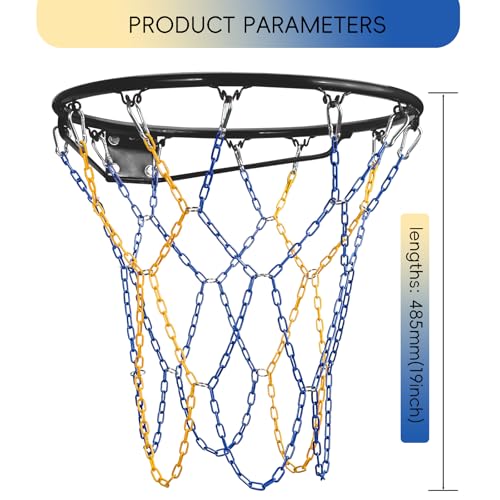 Image of Basketball Net Heavy Duty Replacement,Carbon Steel Chain Basketball net