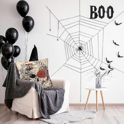 Dekokissenbezüge – -Kissenbezüge, Halloween-Kissenbezüge, -Schädel-Kissenbezüge, weiche Gothic-Kissenbezüge, dekorative Dekokissen für Zuhause, Schlafzimmer – Bild 3