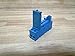 Finder 95.63 DIN-Rail screw terminal (Box Clamp) socke tfor 40 Series relay, 3.5mm pinning (blue)