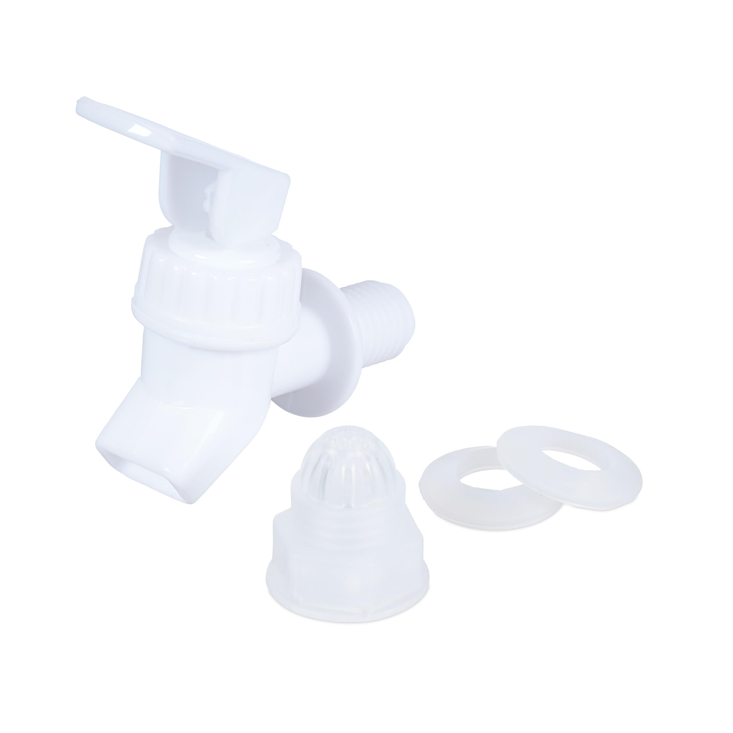 Relaxdays 2 Dispenser per Bevande, Distributore Acqua da Frigo, Erogatore Bibite 3 L, Rubinetto e Coperchio, Frigorifero