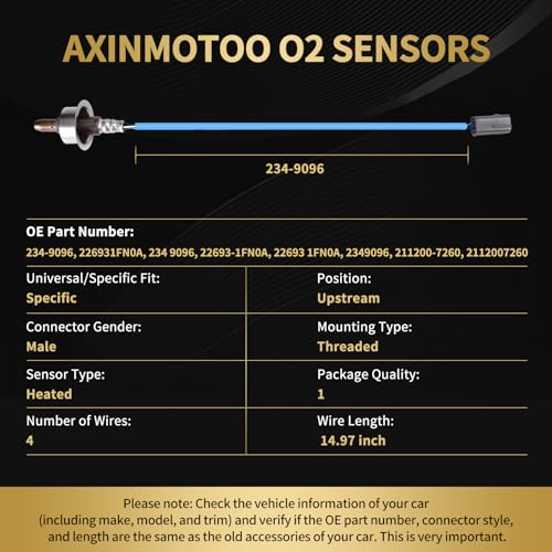 Sensor Oxígeno Upstream para Nissan 2010-2013 miniatura 3