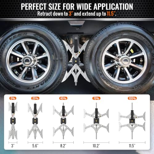 Image of X-Shaped RV Wheel Stabilizer Chocks for RV Camper Trailers & Trucks 2 Pack | Fit RV Tire 3 inch to 11 inchWide, Drill Adjustable, Anti-Rust Coating X Chocks, Heavy Duty for 5th Wheel Prevent Shaking&Wobble
