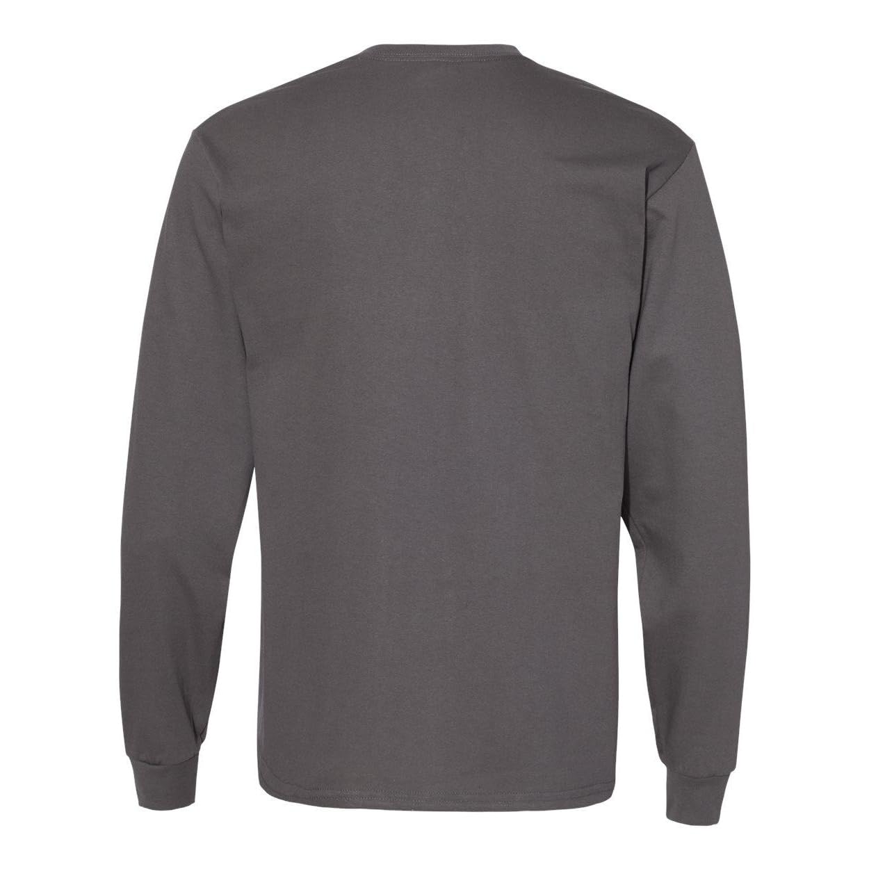 Hanes ComfortSoft® Long Sleeve T-Shirt S Smoke Grey