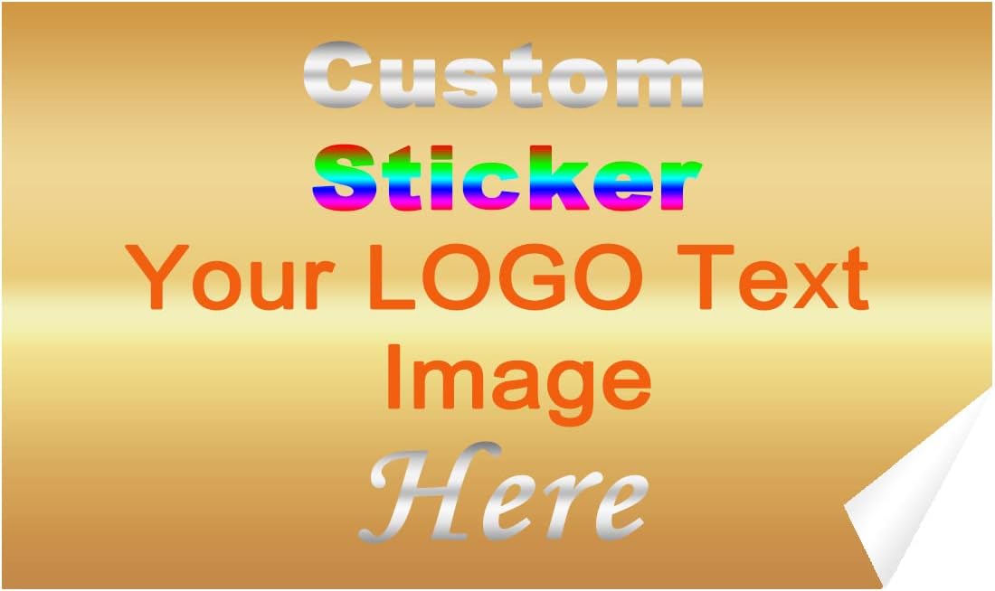 100 200 500 1000 Pcs Custom Stickers for Business Logo, Customized Sticker, Labels Stickers Personalized, Text Image Logo 1x1, 1.5x1.5, 2x2 Inches Round Sticker, Art Paper Sealing Sticker (1000)