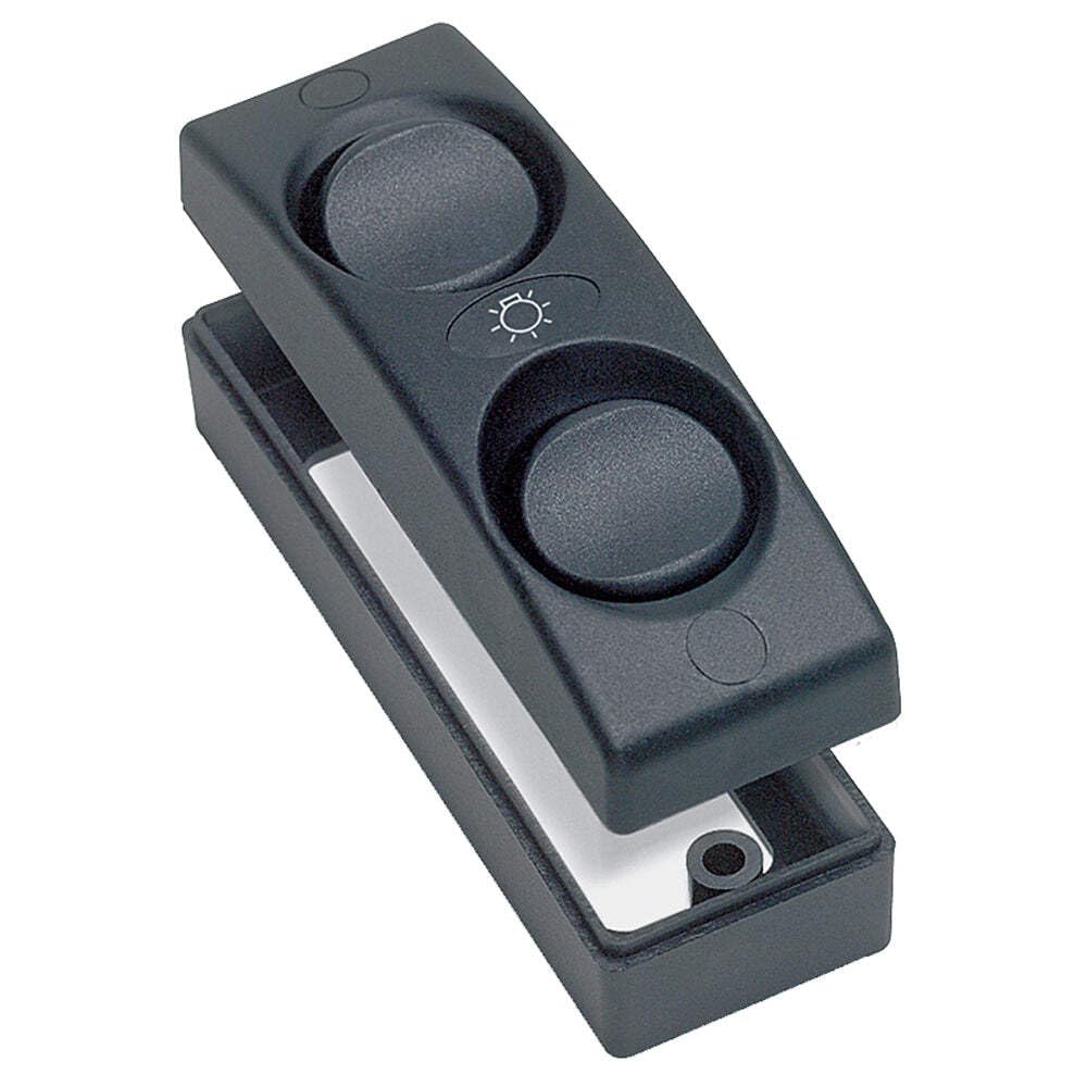 On/Off Double Interior Switch, Black