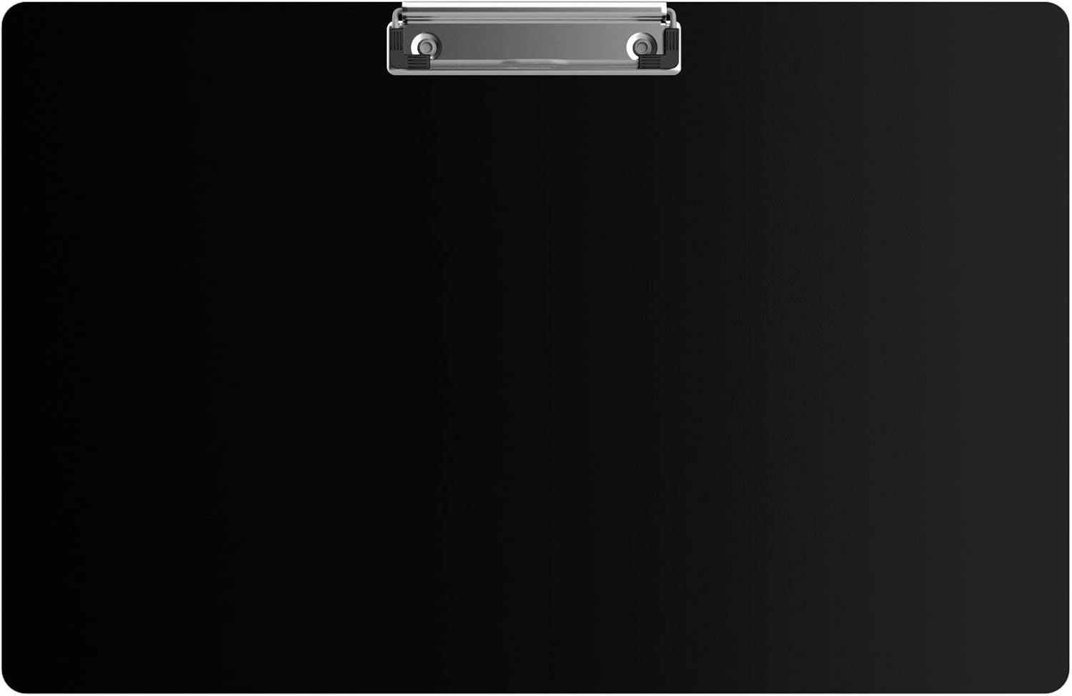 Horizontal Ledger 17 x 11 Aluminum Clipboard - Black