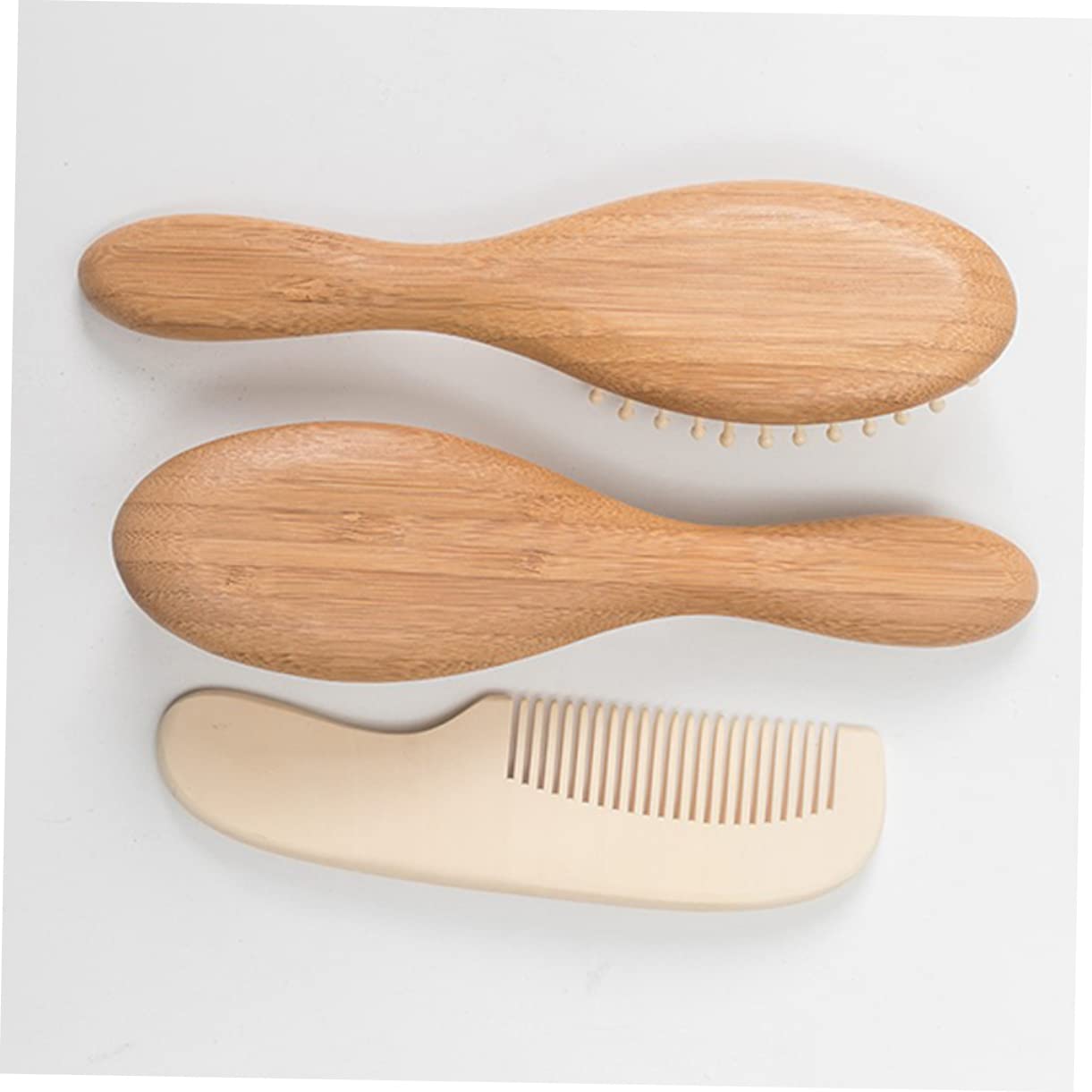 DOITOOL 6 Piezas regalo de registro para bebé equipo de bebé peine cepillo de pelo de bebe cepillo de ducha de bebé herramienta de limpieza para bebés cuidado cepillar cepillo de lana niño