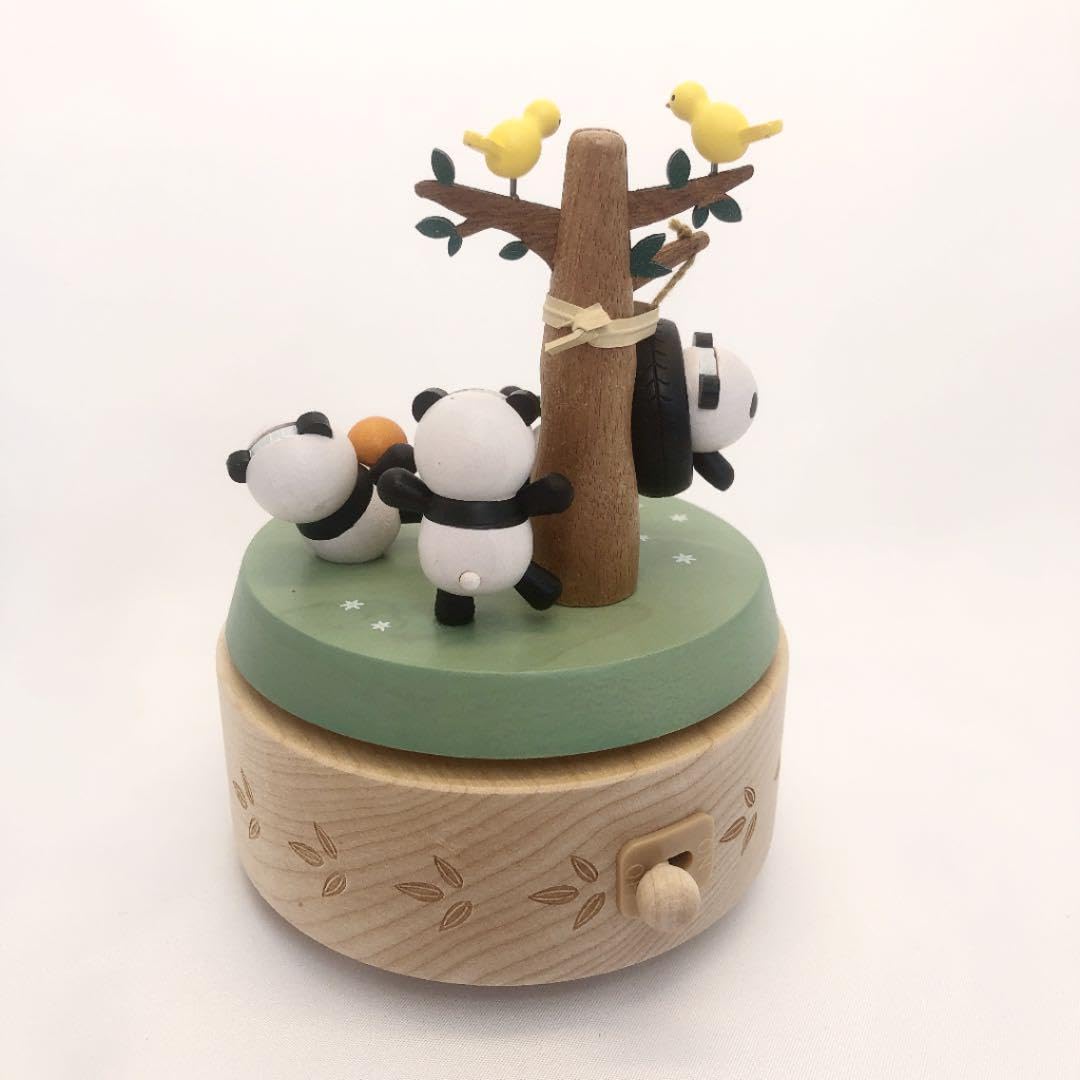Amazon | Wooderful life 木製オルゴール オリジナル パンダ