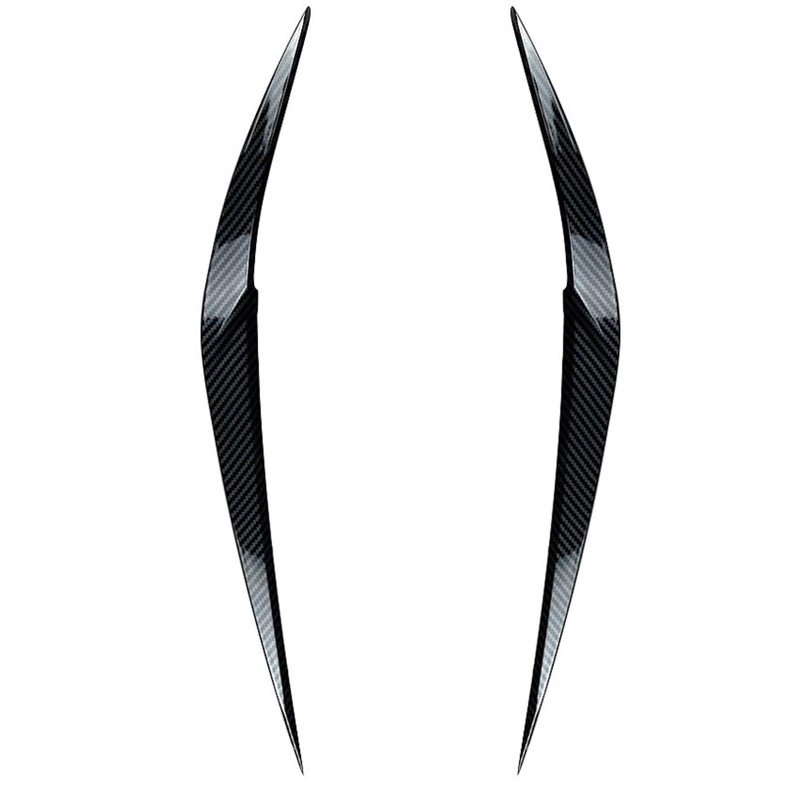 Car Accessories Eyelid Front Headlight Eyebrows Eye Lids Cover Sticker Trim for X1 F48 F49 2015 2016-2022(Carbon Look)