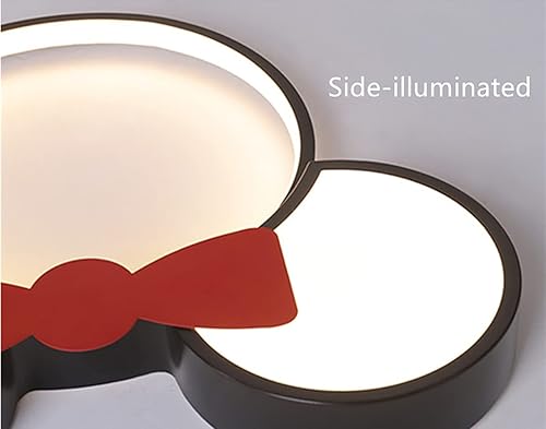 Miniatura 7 de Lámpara de techo LED de montaje empotrado de acrílico con pantalla de ratón de dibujos animados para dormitorio de niños
