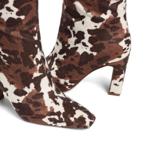 Image of Lovee Cosee Knee High Boots Women Square Toe Chunky Heel Classic Tall Boots | 3.34inch Heels with Side Zipper,Fashion Trendy City Walking Heeled Boots ,Long Dress Boots for Women,Office Work Boot
