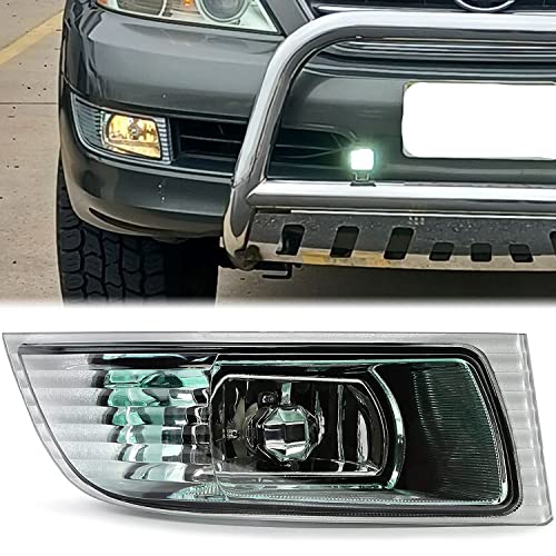 HECASA Fog Light Compatible with 2003-2009 Lexus GX470 Front Right Bumper Passenger Fog Lamp w/Bulb Replacement for 81211-60160, LX2593105