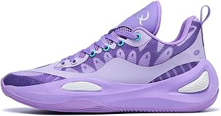 Youth Basketball Shoes - Boys Girls Lightweight Court Sneakers | AirWeave Mesh & HexaShock Cushion | Non-Slip Outdoor Sport Shoes for School League, Volleyball, Streetwear