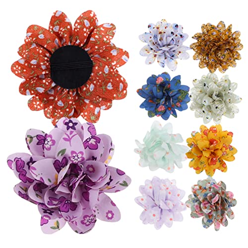 INOOMP 10 Piezas Arco Gato Cosplay Collar Gatito Collar Pequeño Flor Gato Collar Mascota Collar Adorno Flor Collar para Flor Diseño Collar Collar Flores Gato Collar