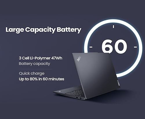 Miniatura 6 de Lenovo ThinkPad E16 Business Laptop (pantalla FHD+ de 16 pulgadas, AMD Ryzen 5 7530U ( i7-1165G7), 16 GB de RAM, 512 GB SSD) huella digital,