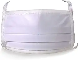 Kit 04 Máscaras de Tecido com Alças de Amarração Pró-Saúde Coteminas 4 Peças Santista - Tamanho Único - Branco