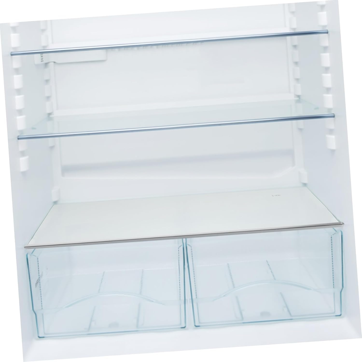 Divisore per ripiano in vetro temperato per congelatore, 30 x 27 cm, per frigorifero domestico, con protezione dei bordi per riporre la cucina, con comodo manico