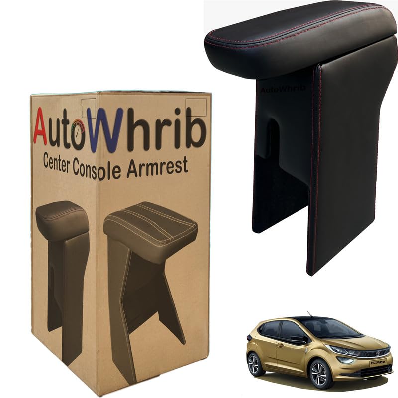 Image of Car Arm Rest For altroz Armrest with Storage Box & Soft Cushion Pad, Luxury Arm Rest, Black Colour