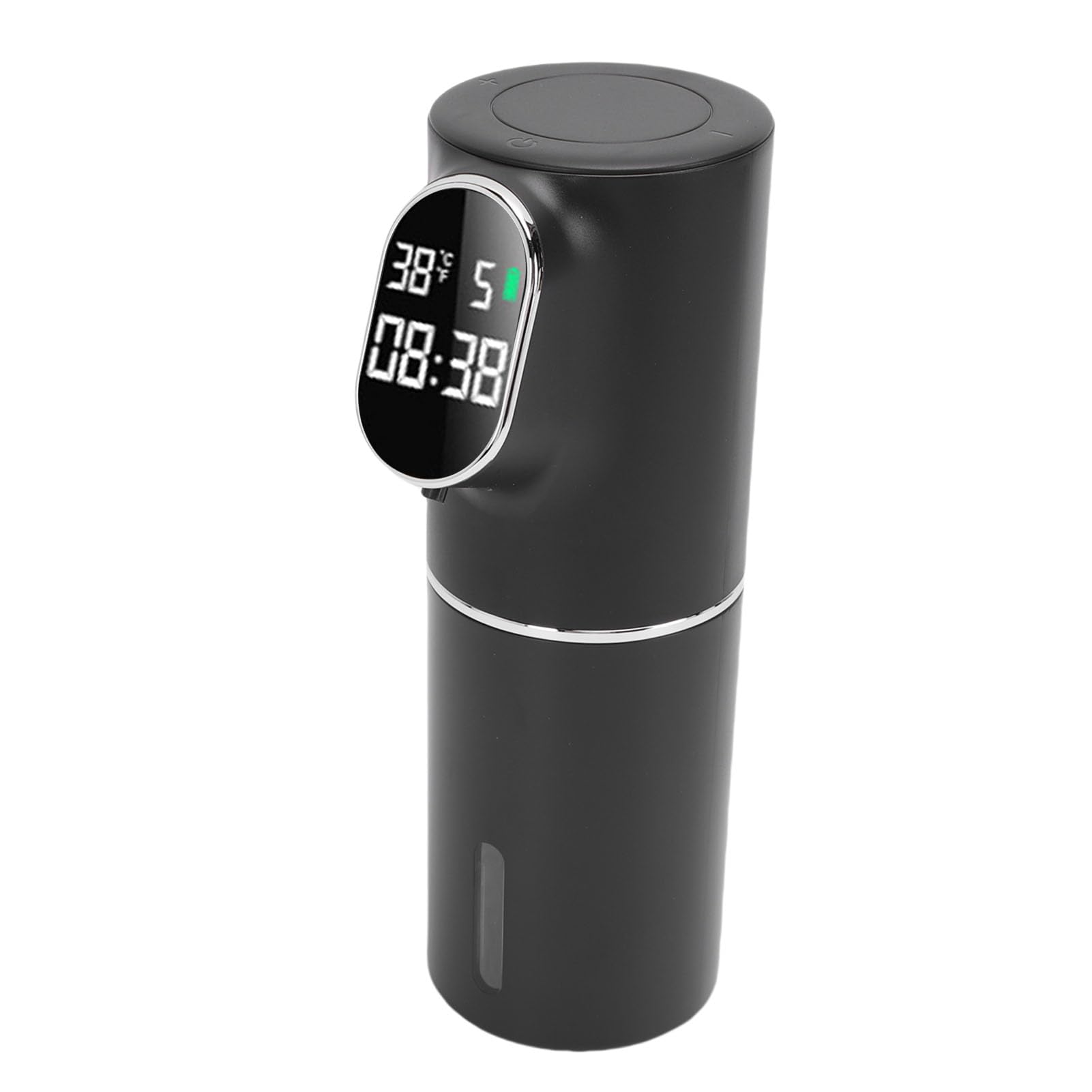 Dispensador automático de jabón espumoso Dispensador eléctrico de jabón de Manos sin Contacto Recargable por USB con Sensor Inteligente 320 ml Gran Capacidad para Cocina Baño (Negro)