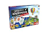 spiel weltreise spielanleitung Spielablauf – Wer an der Reihe ist, nimmt eine Quizkarte und liest die laut vor. Welches Land ist gesucht und wo findet man es?