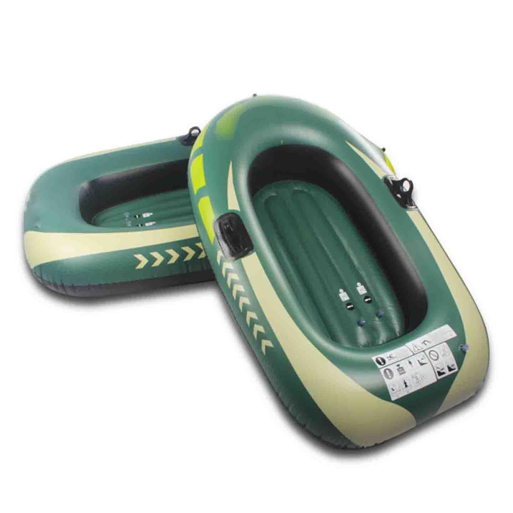 Bateau Gonflable avec Avirons Matelas Pneumatique Bateau Marin Gonflable en PVC Bateau Gonflable pour Chasse au Canard Sauvage Pêche en Plein Air Surf sur la Plage