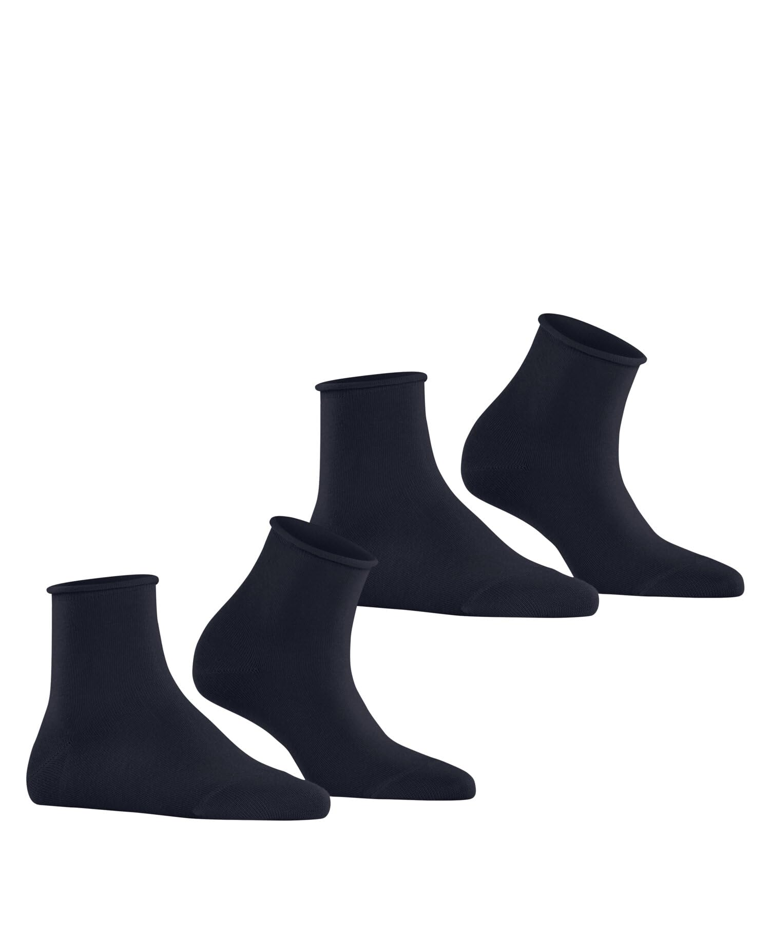 ESPRIT Kobiety Basic Pure 2-Pack jednokolorowe oddychająca bawełna wzmocnione bezuciskowe z wywijanym ściągaczem uniwersalne do pracy i na co dzień jednokolorowe wielopak 2 Pak