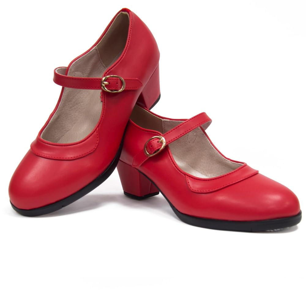 Zapatos de Baile Flamenco Doble Suela con tacón Cubano — view 5