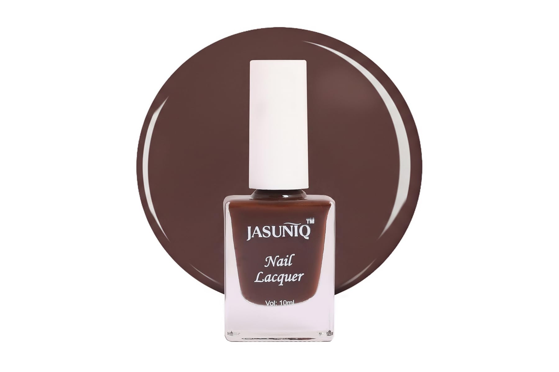 Vegan Nail Lacquer, Non Toxic, 21-Free Formula, Quick Dry, Long Lasting,10ml (ESPRESSO)-picture-36