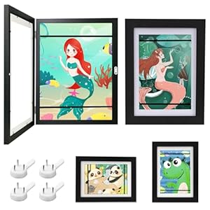 Gemtte Kinderkunst Bilderrahmen A4, 2 Stück