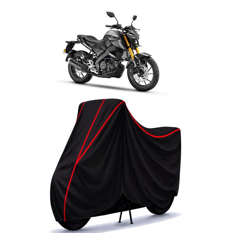 Image of Xabre 150 Turing Water Resistant Bike Cover for All Motorcycles & Rain | Heavy Duty Taffeta Fabric | UV Protection, Dustproof, Scratchproof | All Weather Two Wheeler Body Cover with Elastic Bottom