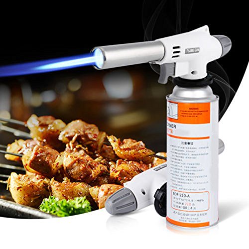 PUTOWUT Keuken Blow Torch Gas Torch, Vlam Verstelbaar, Gas Butaan Culinair voor Thuis en Buiten, Bakken, Koken, Kamperen en BBQ - Image 6