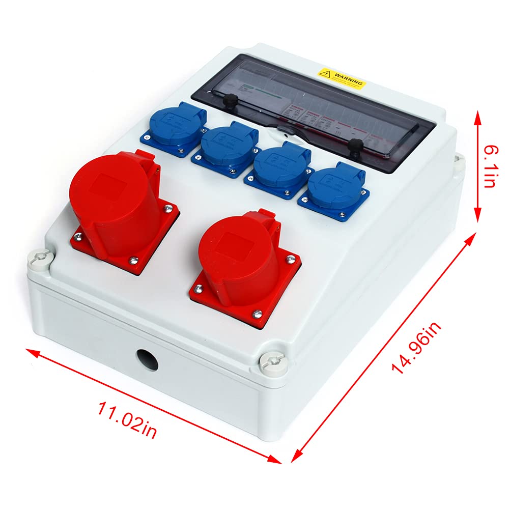 Distributore Corrente Esterno - 2 Prese 16A, IP67, Con Interruttore FI 32A - Foto 7