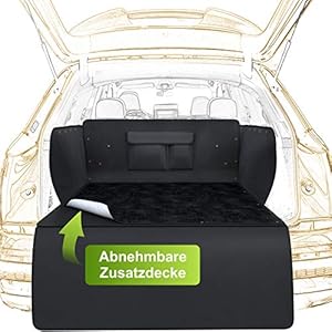 WhizProducts® Kofferbakbescherming hond met afneembare extra deken – waterafstotende hondendeken auto met antislip onderkant en zijbescherming