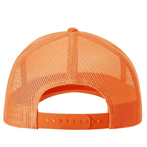 Image of TZ Promise Men Women Plain Cotton Trucker Cap with Breathable Mesh Back, Snapback Baseball Hats