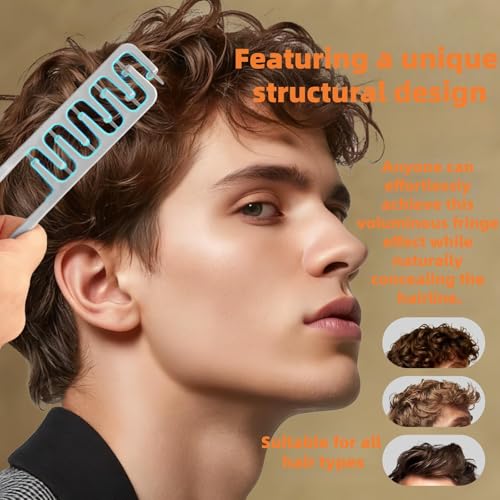 Peine de dientes anchos 4 piezas para texturizar cabello miniatura 3