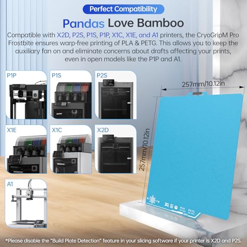 Image of BIQU CryoGrip Pro Frostbite Cold Build Plate for Bambu-Lab 3D Printers
