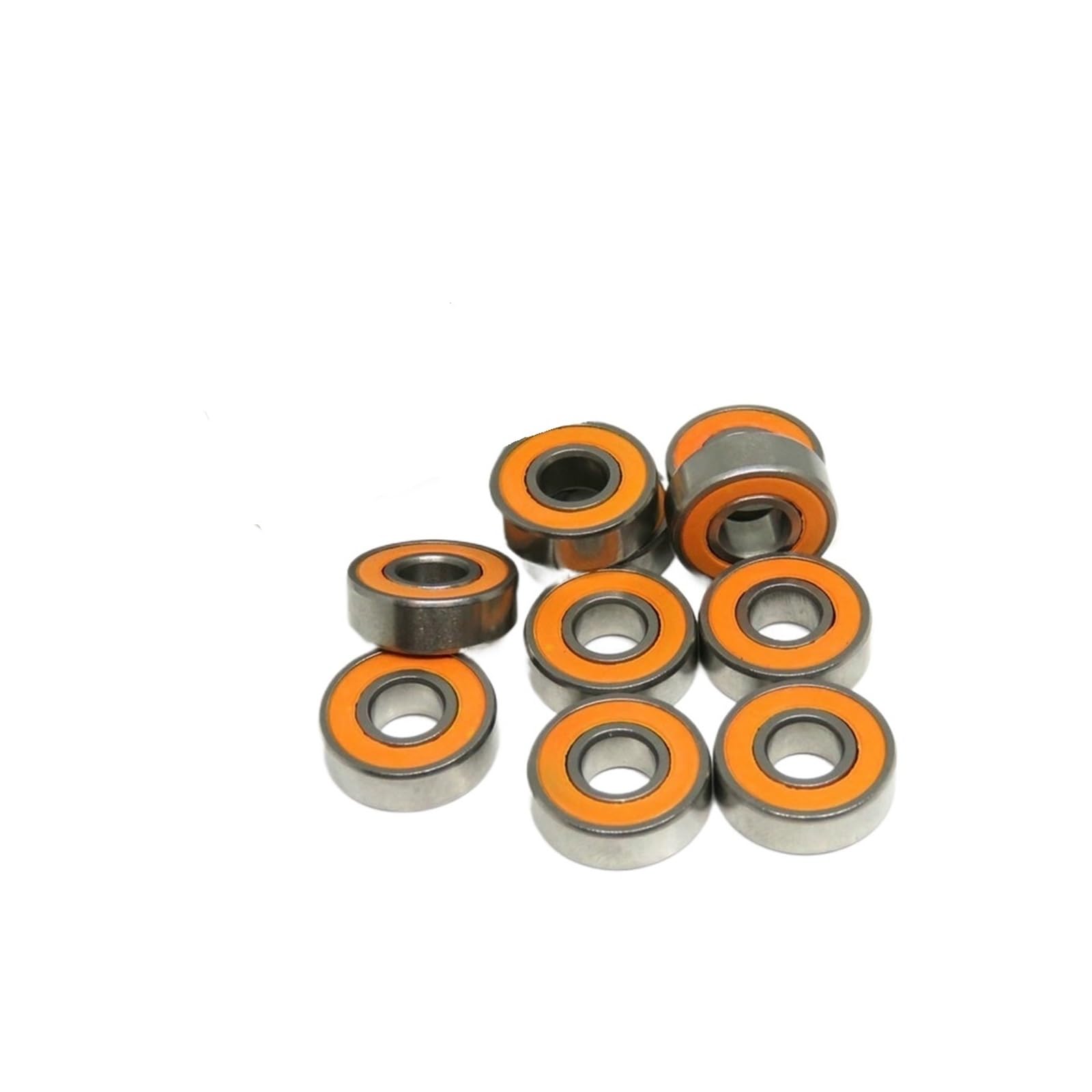 10 Pcs S696-2RS 6x15x5mm Stainless Steel Hybrid Ceramic Ball Bearings, ABEC-7 Sealed for Fishing Reels(S695C-2OS 5x13x4mm)