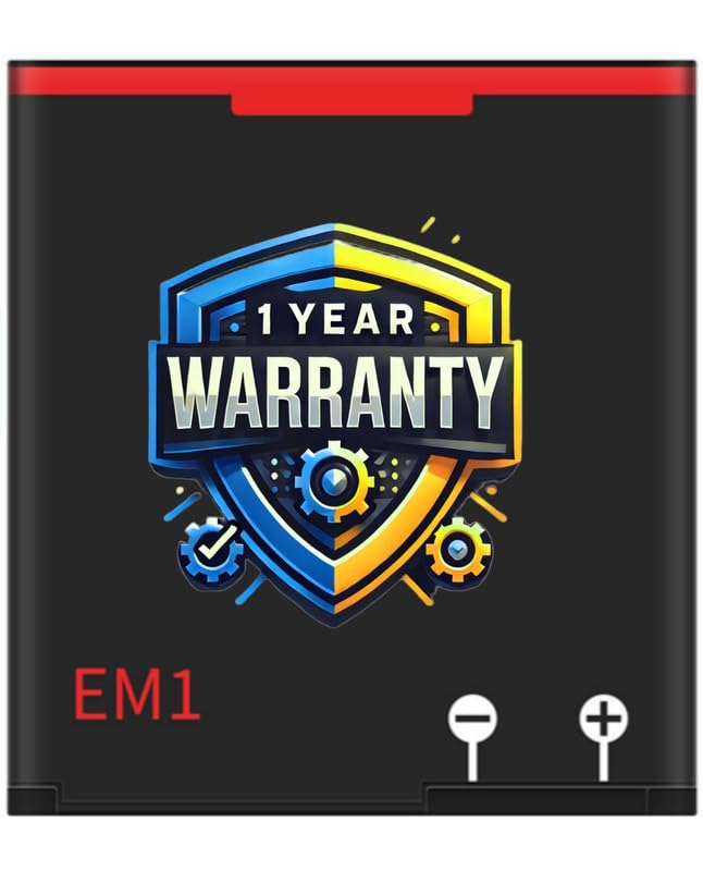 Image of Original EM1 Battery Compatible for BlackBerry Curve 9350 | Curve 9360 | Curve 9370 - (1000mAh) - 1 Year Warranty