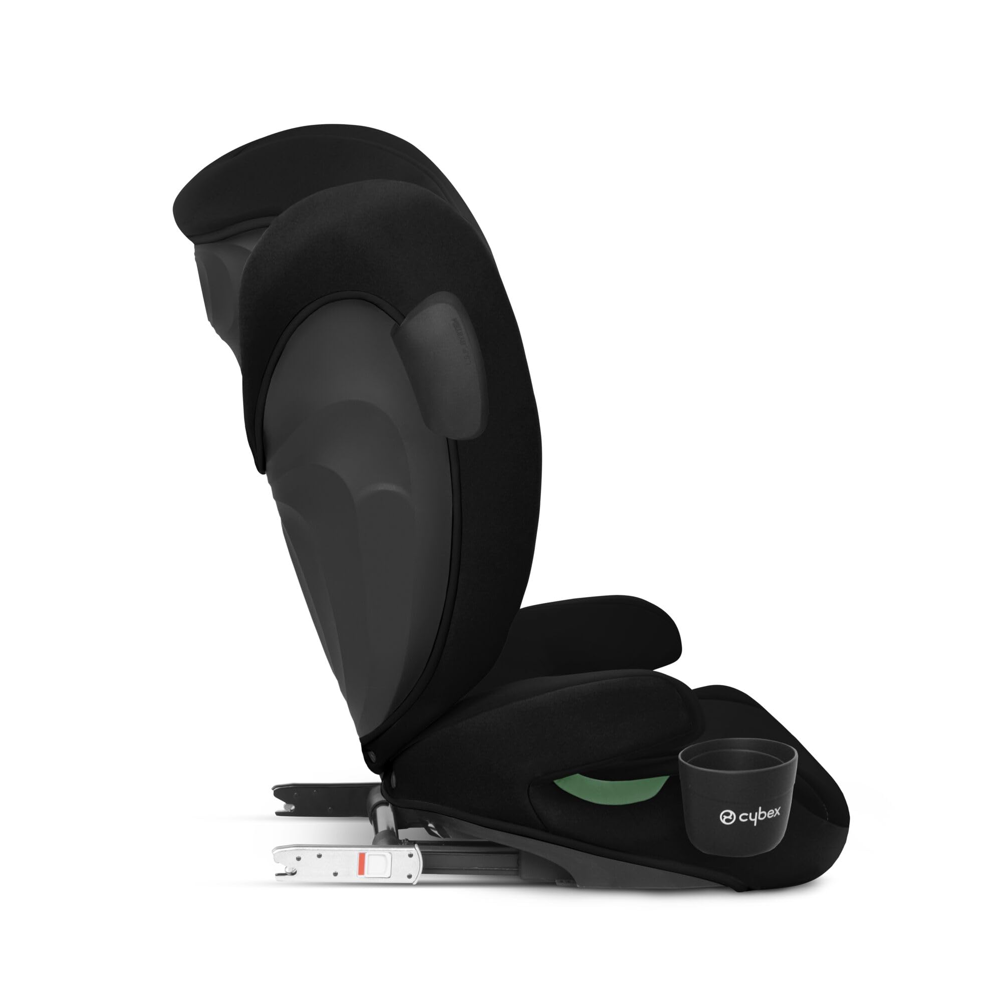 Cybex Silver Fotelik samochodowy Solution B4 i-Fix, Z uchwytem na napoje, Do samochodów z systemem ISOFIX i bez niego, Od ok. 15–50 kg / 100-150 cm, Od ok. 3 do 12 lat, Volcano Black (Wulkan Czarny)