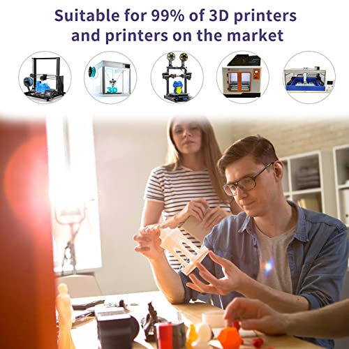 Image of iSANMATE 3D Printer Filament, Pla Filament 1.75mm, Matte Gradient Blue Purple Filament, Color Change Rainbow Filament, 3D Printing Filament 1KG /Spool