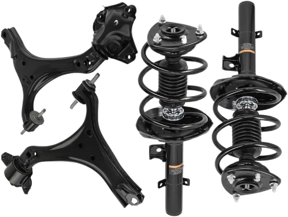 Front Suspension Kit with Control Arms Sway Bar Shock Absorber and Strut Assembly Compatible with Accord 3.5L V6 2013-2017