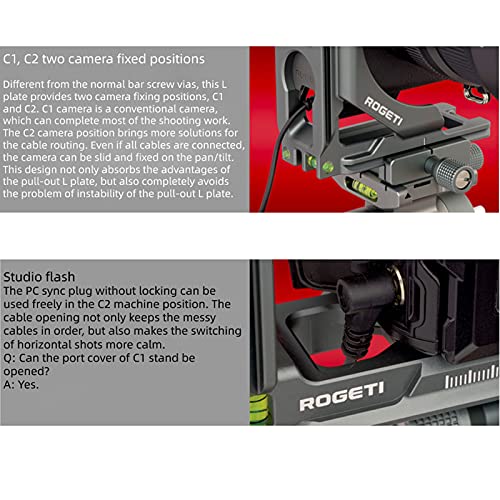 ROGETI la piastra a sgancio rapido QRL-GFX100s a