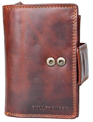 Spacious Large RFID Leather Wallet Bull Burry Whole Made of a Strong Genuine Cowhide2