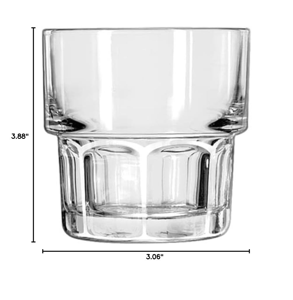 Libbey 15661 Gibraltar Stackable Rocks, 7 oz., S, Clear (Pack of 36)