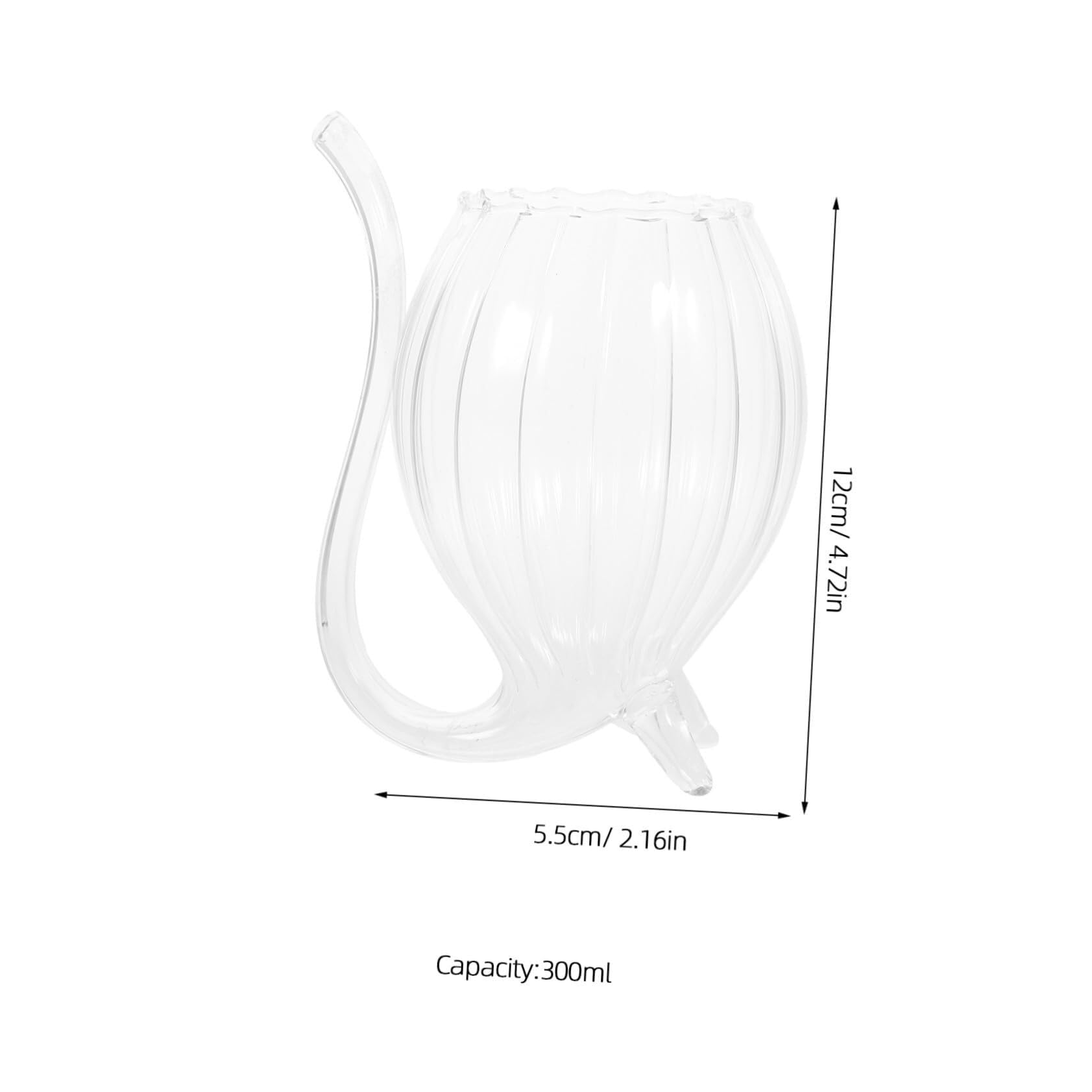 4 szt. Kreatywne, żebrowane szklane kubki do picia z wbudowaną słomką 300 ml w stylu wampira na koktajle, przyjęcia winne, bary