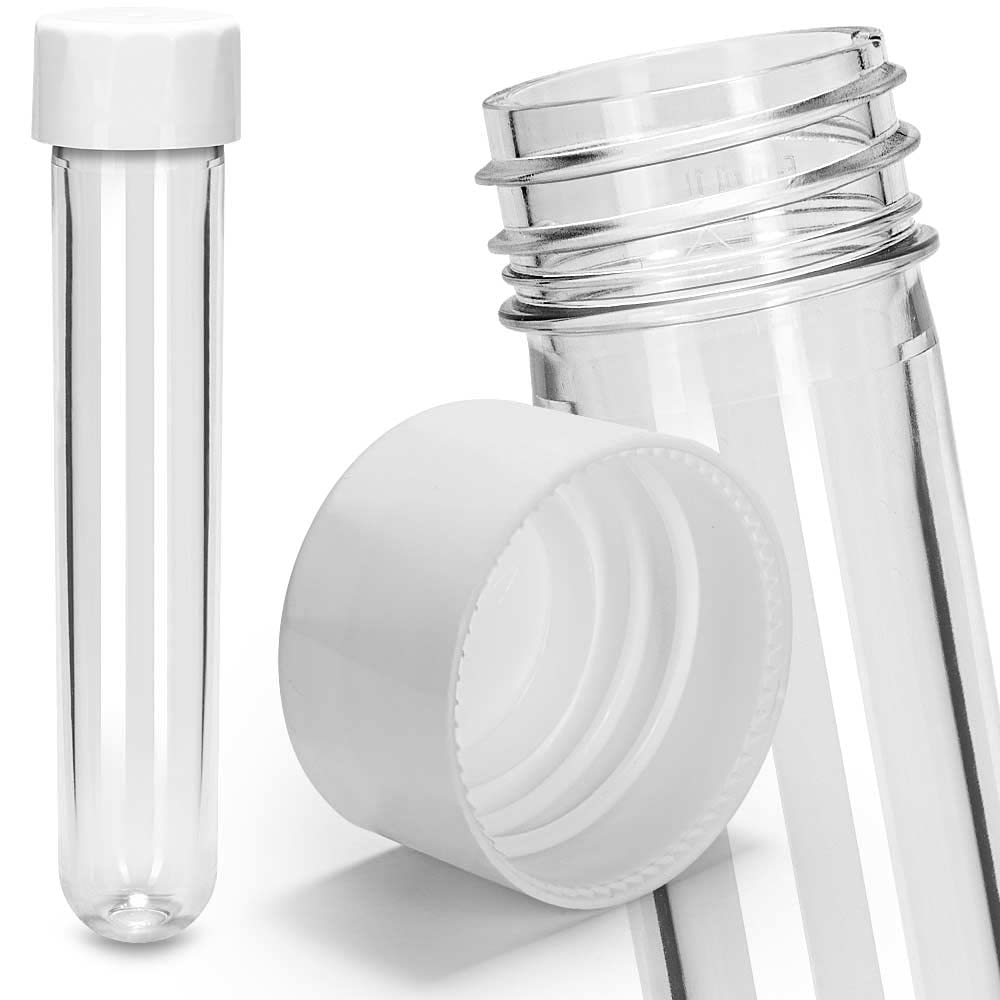 Tuuters Reagenzgläser HENTEK 20 X 7ML Kunststoff Reagenzglas,13 X 100mm  Reagenzgläser Mit Reagenzgläser Mit Korken, image size:1000x1000