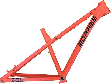 Dirt Jump Bike Frames 27.5er Aluminum Alloy Mountain Bikes Disc Brake Frame 17in AM/DH Trail Hardtail Bike Frame 12 * 142mm Thru Axle Frame BSA BB73mmOrange