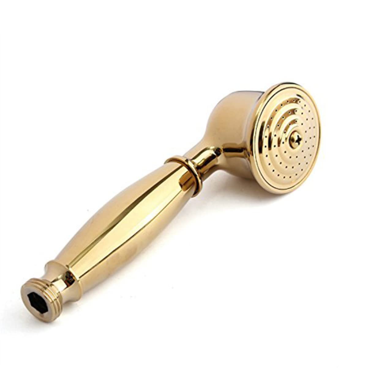 Ensemble douche main doré en cuivre massif pour rénovation salle de bain luxe