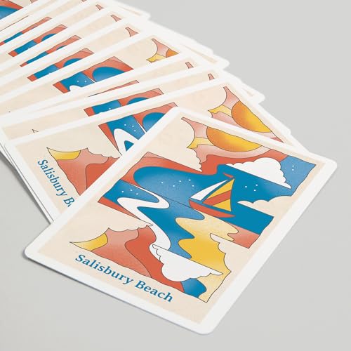 Baraja de Poker Lantern Press Salisbury Beach 52 Cartas miniatura 5